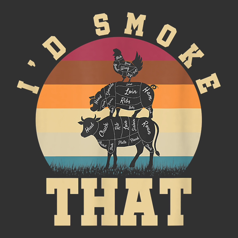 Id Smoke That Funny Smoked Pork Meat Lover Bbq Gift Barbecue T Shirt Urban Heavy Tee by linhVisuals | Teevron