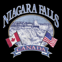 Americana Niagara Falls Scene Canada America Flags Sweatshirt Urban Heavy Tee | Teevron
