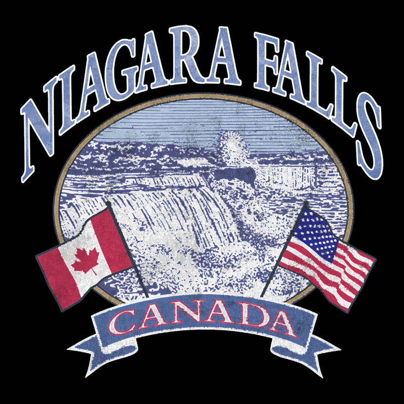 Americana Niagara Falls Scene Canada America Flags Sweatshirt Urban Heavy Tee by linhVisuals | Teevron
