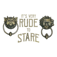 it's very rude to stare labyrinth door knocker tank top | Teevron