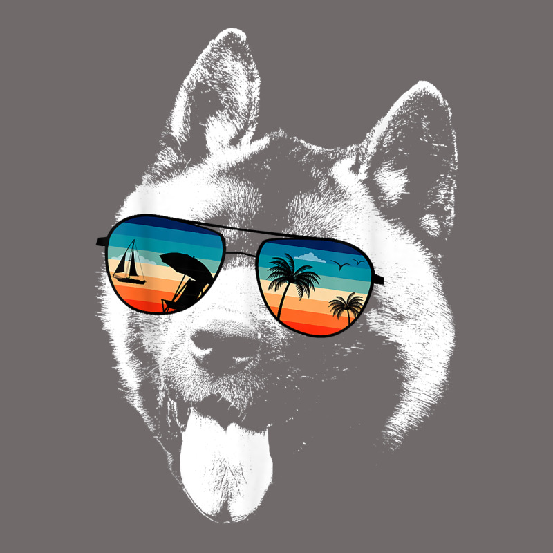 American Akita Shirts With Glasses Sunglasses Retro Style T Shirt Urban Heavy Tee by linhVisuals | Teevron