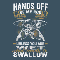 Mens Hands Off Of My Rod Bass Fishing Fisherman T Shirt Urban Heavy Tee | Teevron