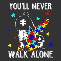 autism dad you will never walk alone support autism son t shirt | Teevron
