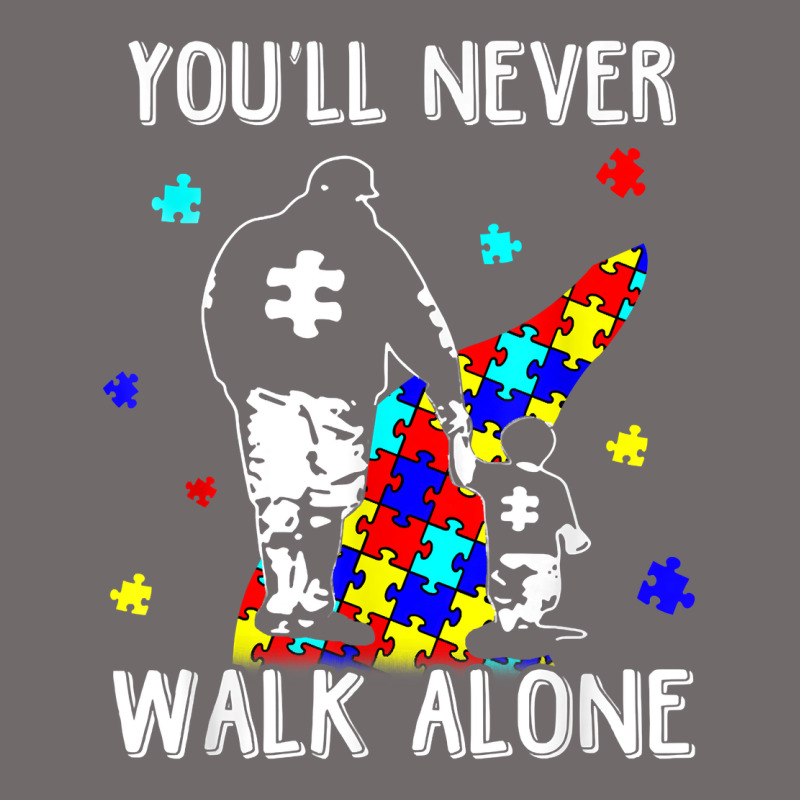 Autism Dad You Will Never Walk Alone Support Autism Son T Shirt Urban Heavy Tee by linhVisuals | Teevron