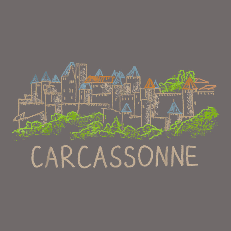 Carcassonne France Unique Hand Drawn Art Gift Men Women T Shirt Urban Heavy Tee by linhVisuals | Teevron