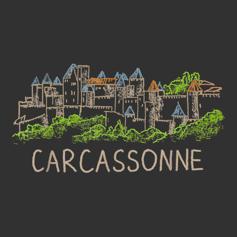 Carcassonne France Unique Hand Drawn Art Gift Men Women T Shirt Urban Heavy Tee by linhVisuals | Teevron