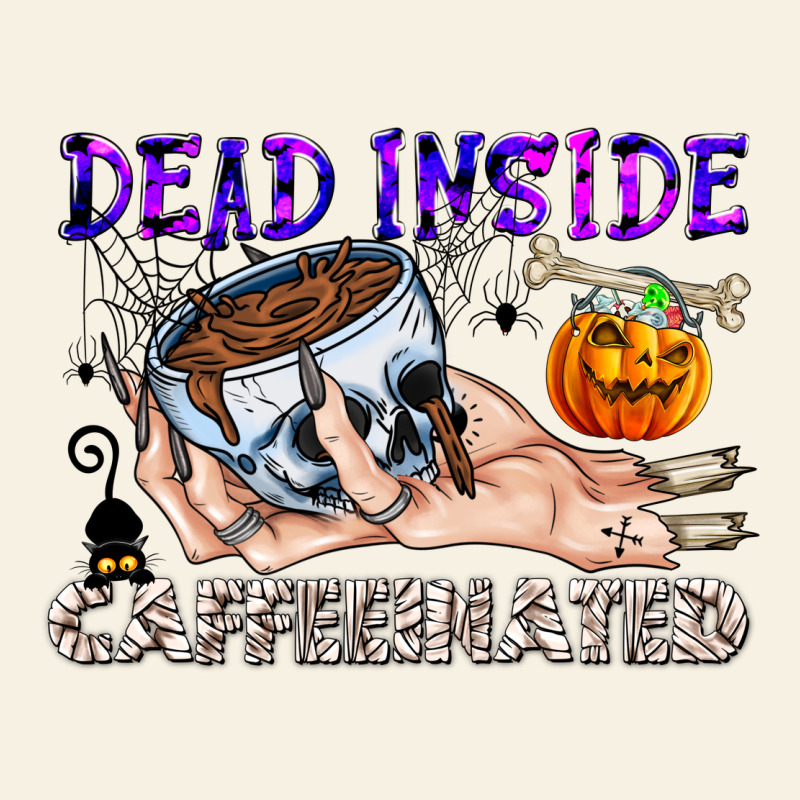 Dead Inside Caffeinated Vintage Tee by CowhideDigitalArt | Teevron