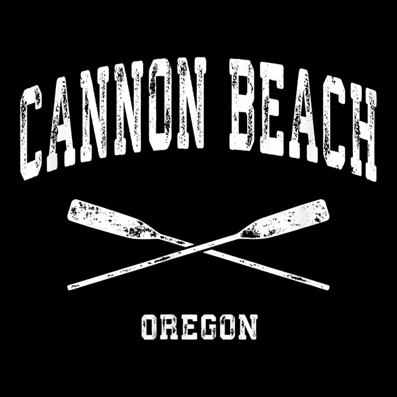 Cannon Beach Oregon Vintage Nautical Crossed Oars T Shirt Urban Heavy Tee by linhVisuals | Teevron
