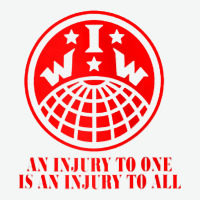 Iww Injury One Is Injury To All Front And Back Red Zip Hoodie Urban Heavy Tee | Teevron