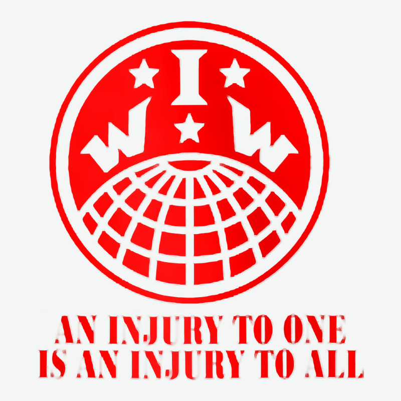 Iww Injury One Is Injury To All Front And Back Red Zip Hoodie Urban Heavy Tee by linhVisuals | Teevron