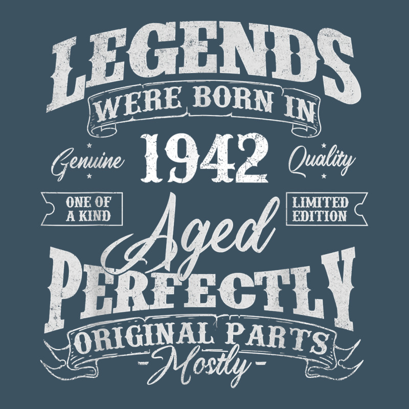 Legends Were Born In 1942 Year Of Birth Birthday T Shirt Urban Heavy Tee by linhVisuals | Teevron