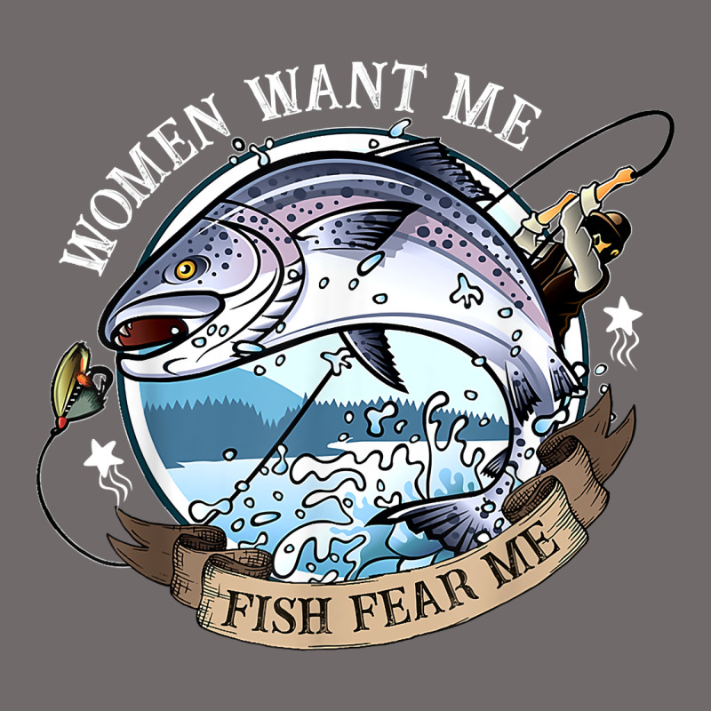 Funny Women Want Me, Fish Fishing Fear T Shirt Urban Heavy Tee by linhVisuals | Teevron