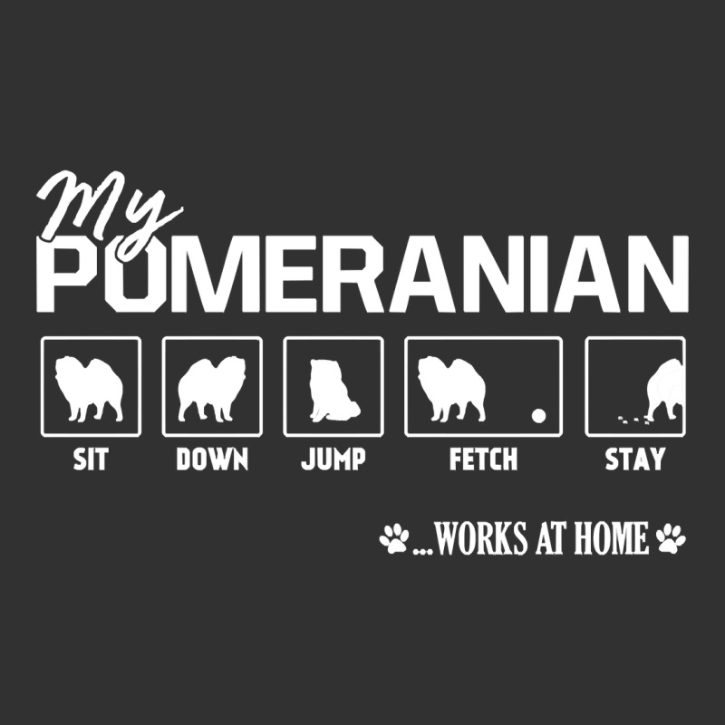 Dog Pomeranian Cute Dog Puppy Pet Black Paw Urban Heavy Tee by linhVisuals | Teevron