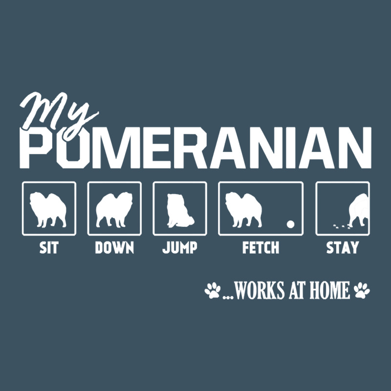 Dog Pomeranian Cute Dog Puppy Pet Black Paw Urban Heavy Tee by linhVisuals | Teevron