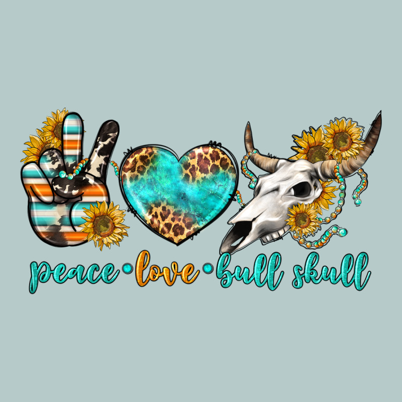 Peace Love Bull Skull Bbs Heavy Core Tee by BundleAndBundleShop | Teevron