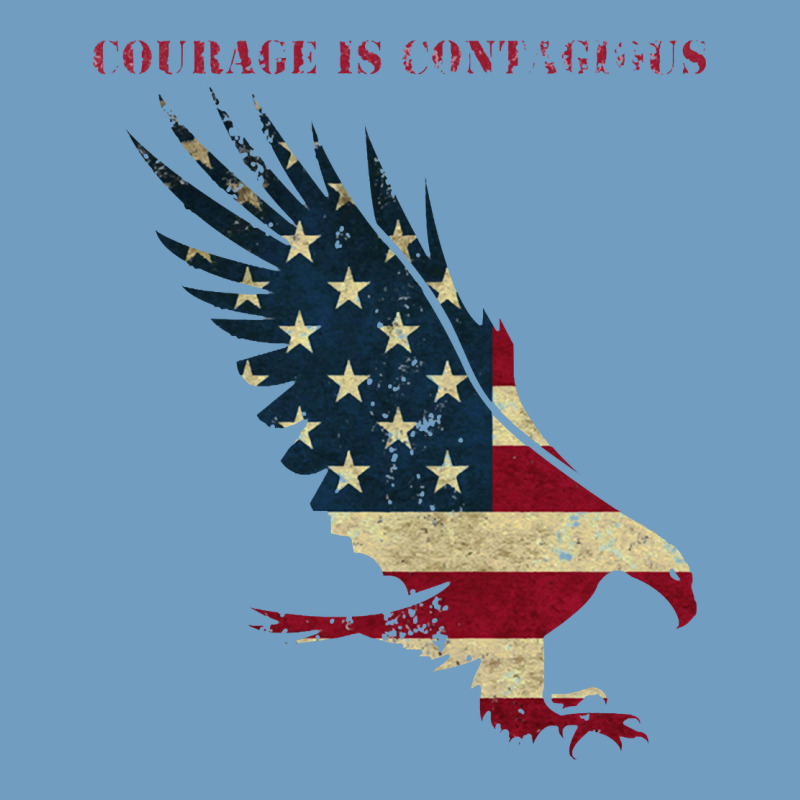 Courage Is Contagious And Eagle Urban Heavy Tee by linhVisuals | Teevron