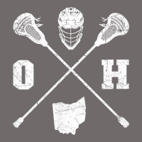 Ohio Lacrosse Sticks & Helmet State Outline Lax Player T Shirt Urban Heavy Tee | Teevron