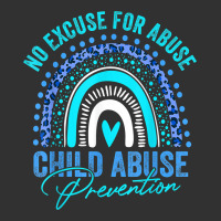 No Excuse Child Abuse Prevention Awareness Leopard Rainbow T Shirt Urban Heavy Tee | Teevron