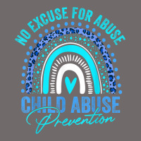 No Excuse Child Abuse Prevention Awareness Leopard Rainbow T Shirt Urban Heavy Tee | Teevron