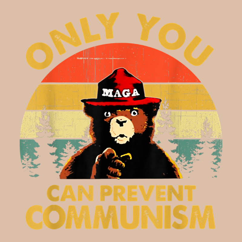 Vintage Only You Can Prevent Communism Funny Bear Camping T Shirt Urban Heavy Tee by linhVisuals | Teevron