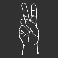 Peace Sign Two Fingers Hand Gesture Symbol Illustration T Shirt Urban Heavy Tee | Teevron