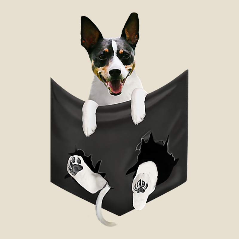 Rat Terrier Dog In Pocket, Rattie Puppy, Ratting Terrier T Shirt Urban Heavy Tee by linhVisuals | Teevron