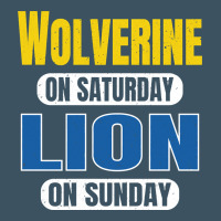 Wolverine On Saturday Lion On Sunday Fans Detroit Vintage Pullover Hoo Urban Heavy Tee | Teevron