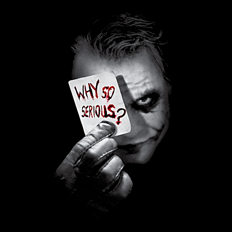 Us Dc Dark Knight Photo Why So Serious 01 Black H Pullover Hoodie Urban Heavy Tee by linhVisuals | Teevron