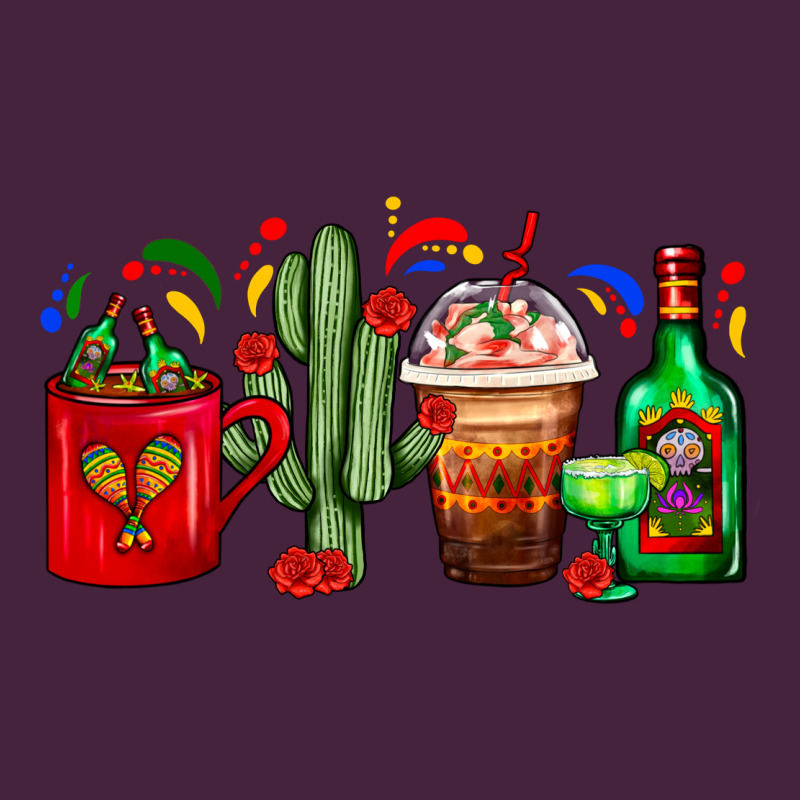 Mexico Coffee Cups With Cactus And Tequila Bottle Classic Tee by FaDigitalArtStudio | Teevron