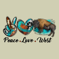 Peace Love West Bison Heavy Core Tee | Teevron