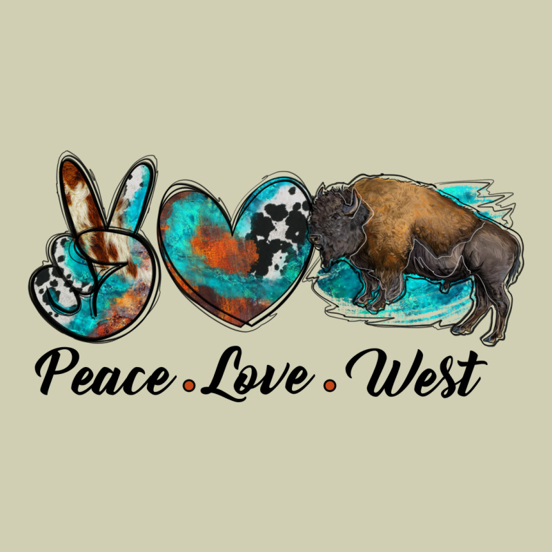 Peace Love West Bison Heavy Core Tee by RanaPortraitStore | Teevron