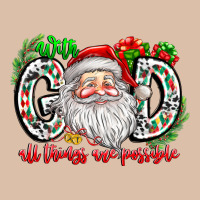 With God All Things Are Possible Santa Urban Heavy Tee | Teevron