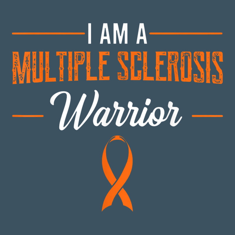 Multiple Sclerosis Warrior Autoimmune Disease Orange Ribbon Urban Heavy Tee by linhVisuals | Teevron