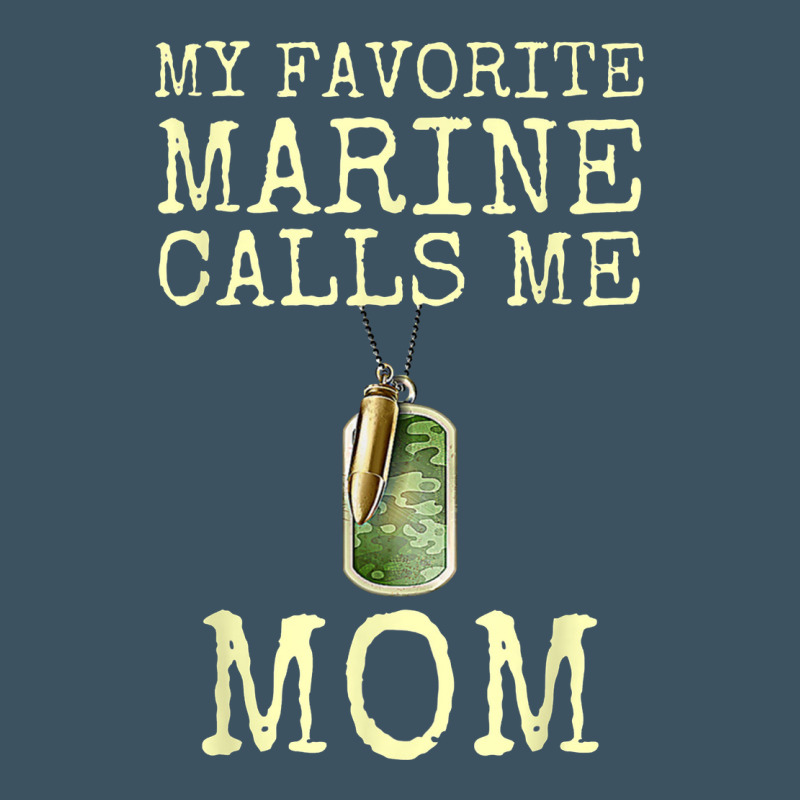 My Favorite Marine Calls Me Mom Urban Heavy Tee by linhVisuals | Teevron