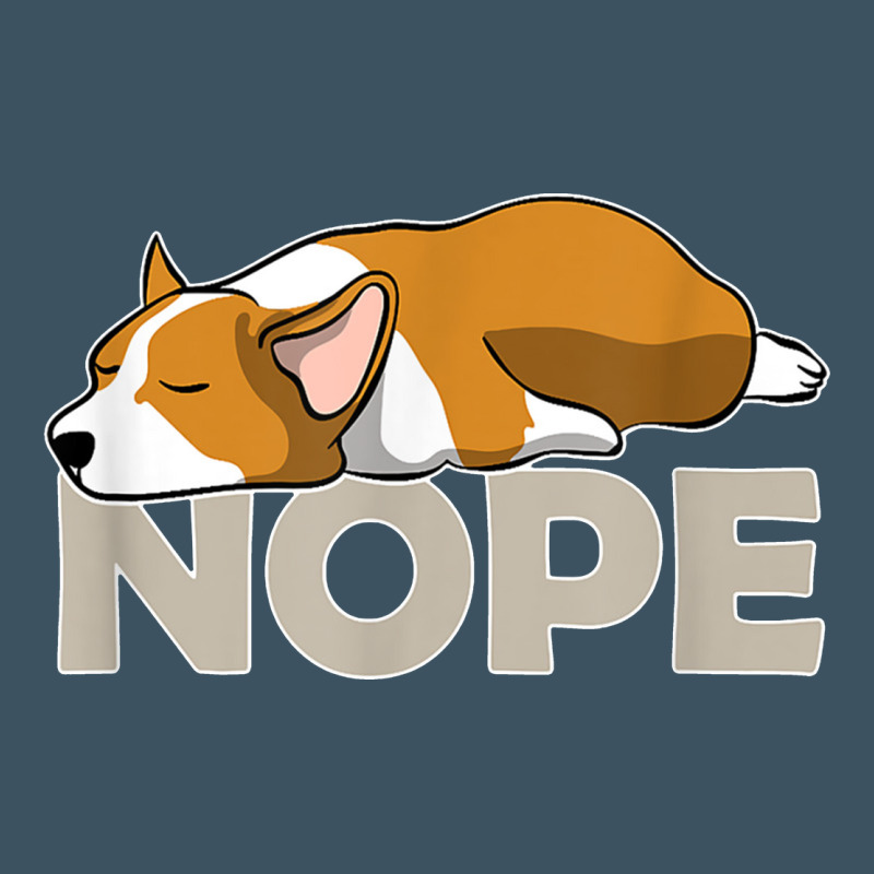Nope Lazy Corgi Urban Heavy Tee by linhVisuals | Teevron