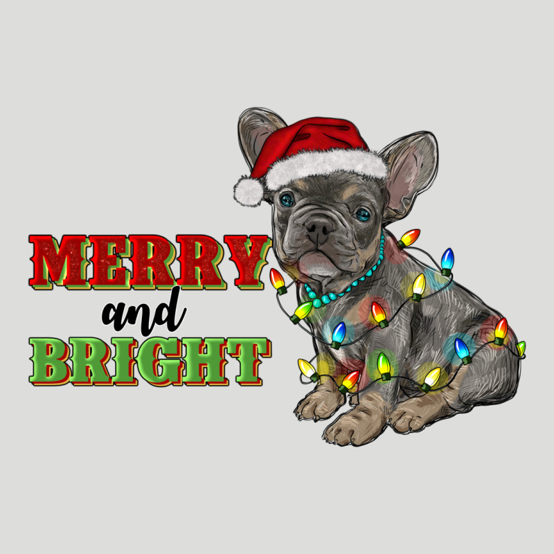 Merry And Bright French Bulldog Zipper Hoodie by RanaPortraitStore | Teevron