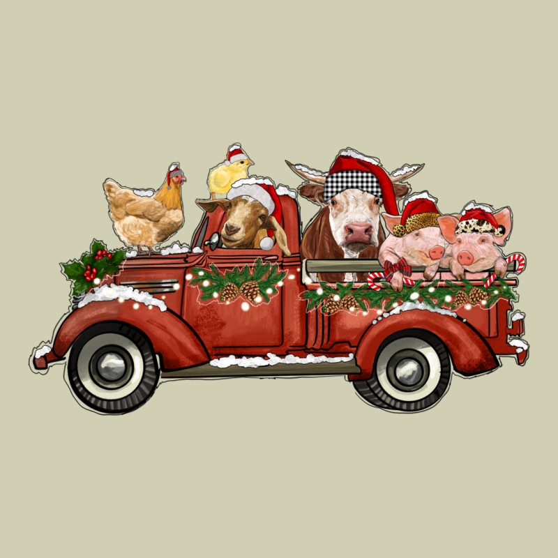 Christmas Truck With Farm Animals Heavy Core Tee by RanaPortraitStore | Teevron