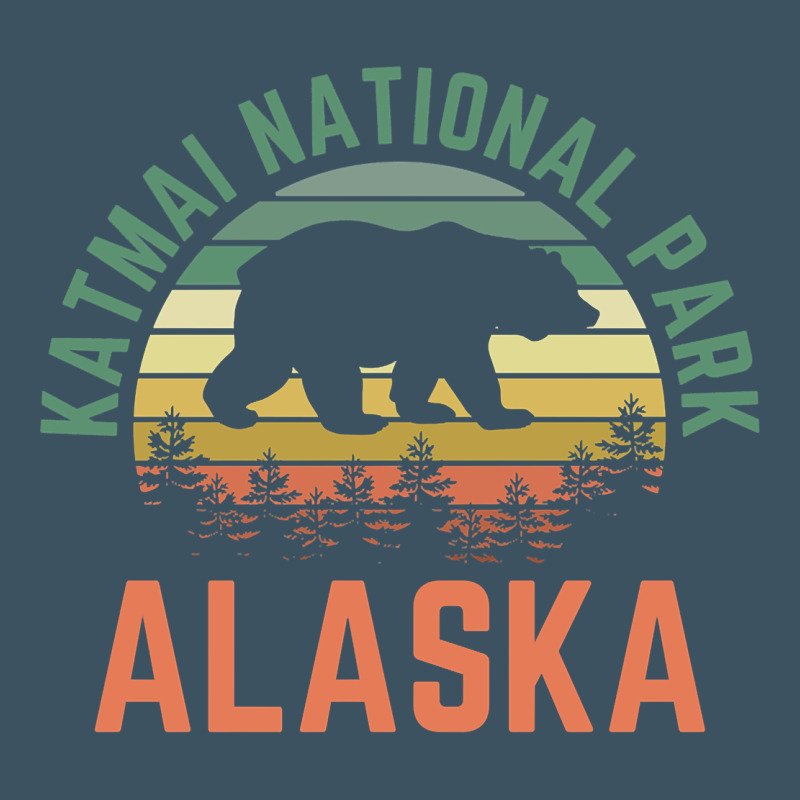 Katmai National Park Alaska Bear Hiking Travel Nature Retro Pullover H Urban Heavy Tee by linhVisuals | Teevron