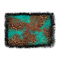 western leopard turquoise glitter tooled leather | Teevron
