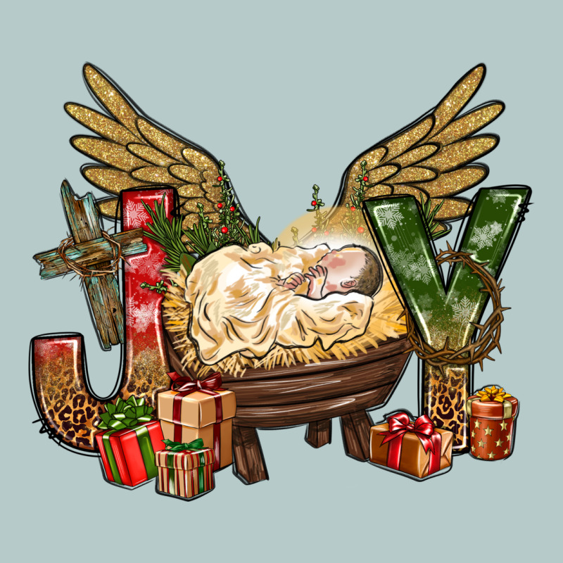 Joy Christmas With Baby Jesus Bbs Heavy Core Tee by BundleAndBundleShop | Teevron