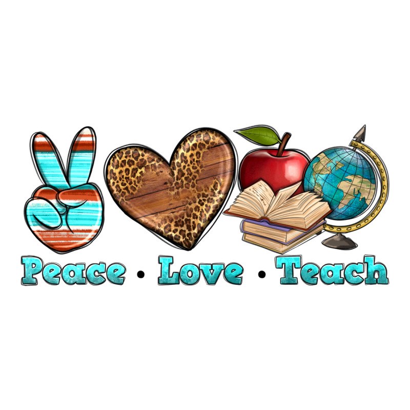 Peace Love Teach Premium Tee by BundleAndBundleShop | Teevron