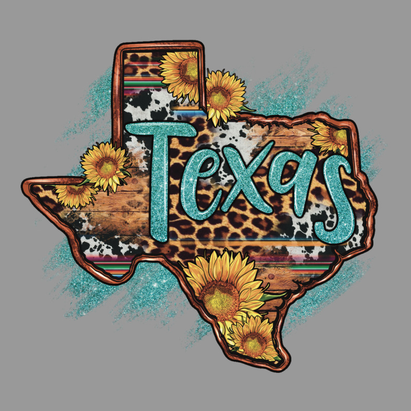 Leopard Cowhide Sunflower Texas Map Vintage Hoodie by Artiststas | Teevron
