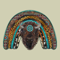 Western Rainbow With Bison Heavy Core Tee | Teevron