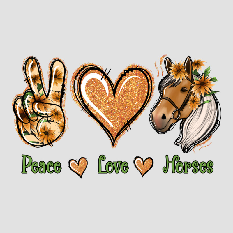 Peace Love Horses Premium Hoodie by Jasminsmagicworld | Teevron