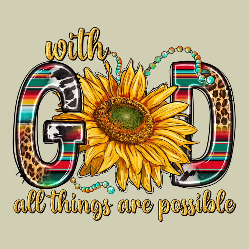 With God All Things Are Possible With Sunflower Bbs Heavy Core Tee by BundleAndBundleShop | Teevron