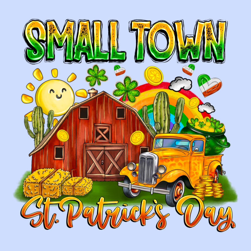 Small Town St Patricks Day Urban Heavy Tee by CowhideDigitalArt | Teevron