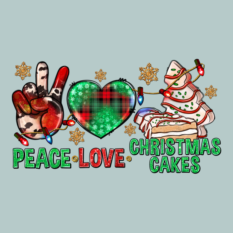 Peace Love Christmas Cakes Bbs Heavy Core Tee by BundleAndBundleShop | Teevron