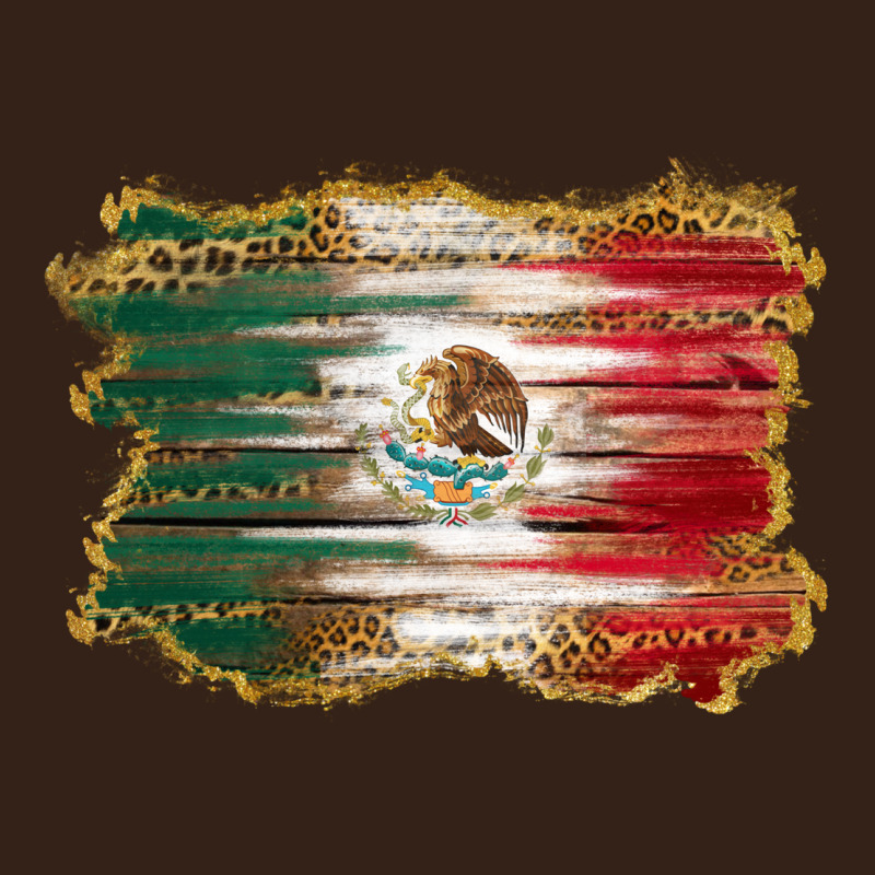 Mexican Flag With Leopard Heavy Core Tee by RanaPortraitStore | Teevron