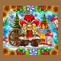Christmas Cowboy Gnome Vintage Tee | Teevron