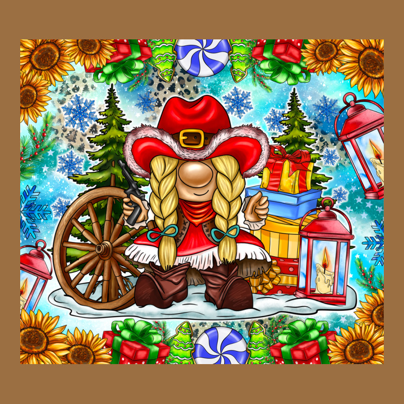 Christmas Cowboy Gnome Vintage Tee by CowhideDigitalArt | Teevron